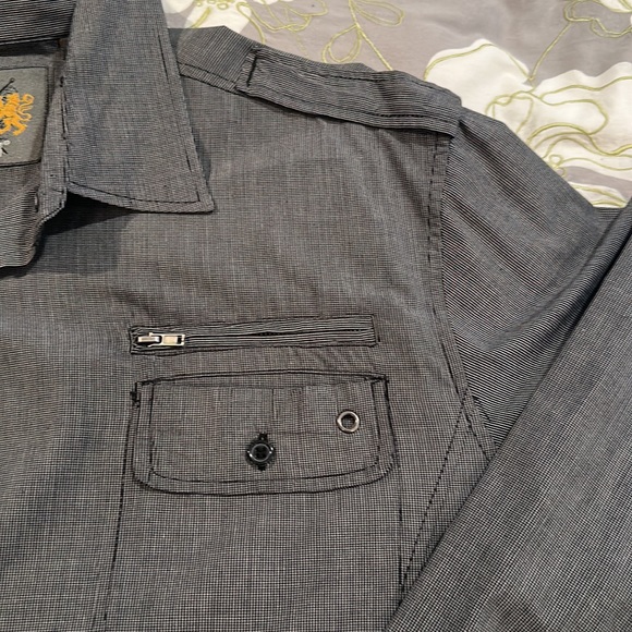 Men’s L/S Military style button down - Picture 3 of 5